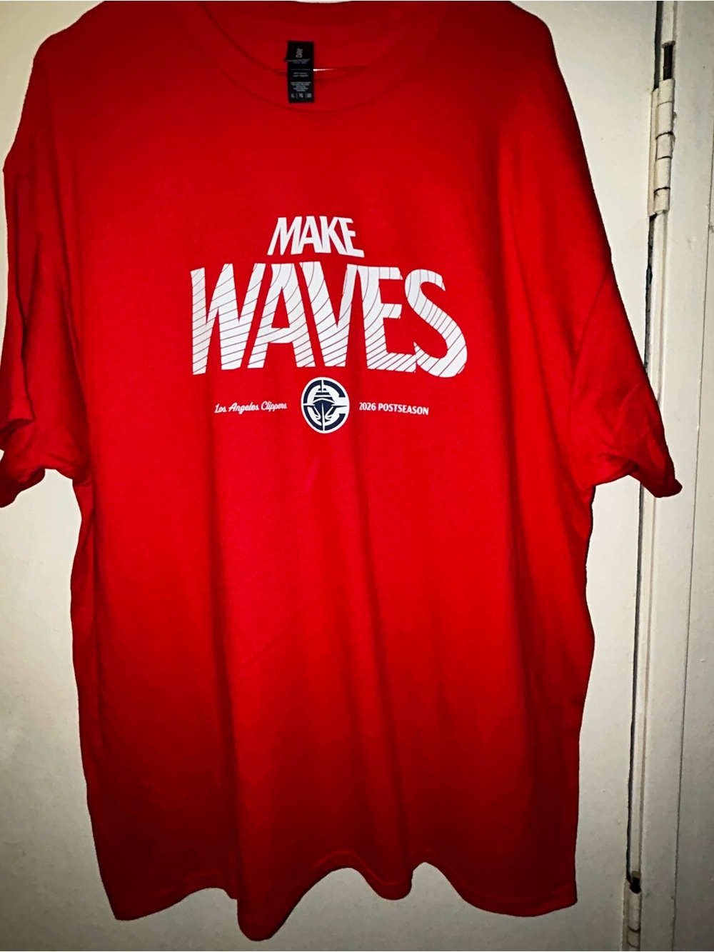 Make Waves Red Graphic Tee - Unbranded
